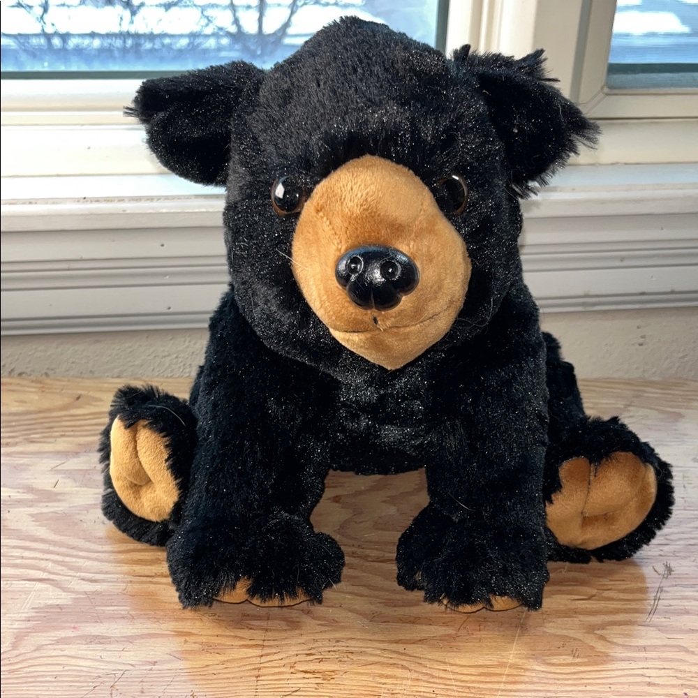 Wild Republic Black Plush Bear‎